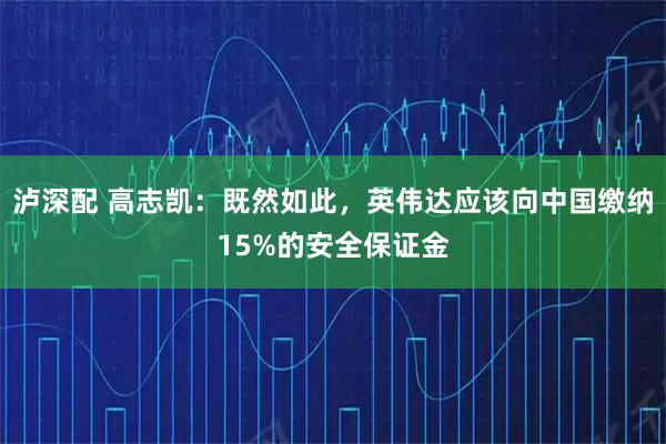 泸深配 高志凯:既然如此,英伟达应该向中国缴纳15%的安全保证金